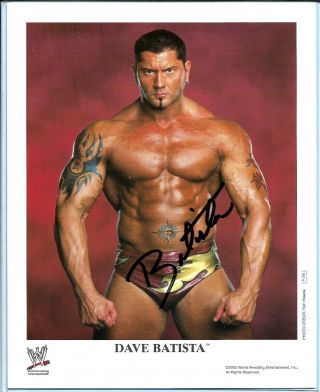 Wwe Batista P - 795 Hand Signed Autographed 8x10 Promo Photo With Very Rare