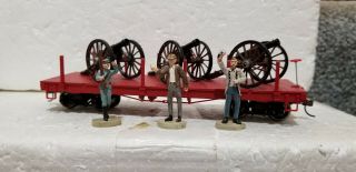 Bradford Exchange Hawthorne Village Civil War Ho Cannon Artillery Flat Car Rare