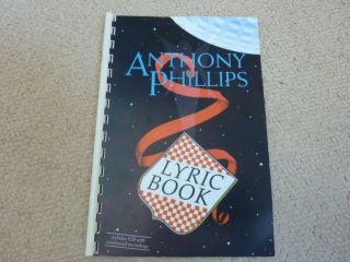 Anthony Phillips Rare Lyric Book Cd 1995 Living Room Concert Genesis Ex