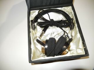 RARE Vintage Sansui SH - 15 Stereo Headphones in Case USE.  Y DONT SEE THIS 2
