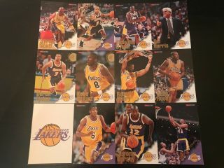Rare 1996 - 97 Los Angeles Lakers Uncut Card Sheet Kobe Bryant Rookie & Team
