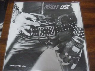 Rare Discontinued Motley Crue / Too Fast For Love Leathur Records Lr/1281 - 2