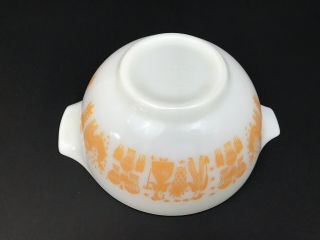 Vintage Rare Pyrex Orange Yellow Amish Butterprint Cinderella Bowl 442 1 - 1/2 Qt