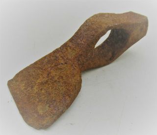 European Finds Ancient Viking Bronze Socketed Axe Head Circa 900 - 1100ad