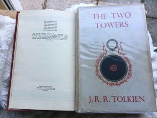 Rare (tolkien) Lord Of The Rings: The Two Towers (1960) Hb Dw Hobbit Related