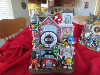 Rare Danbury M&m Collector Clock - Firehouse Clock - Firemen
