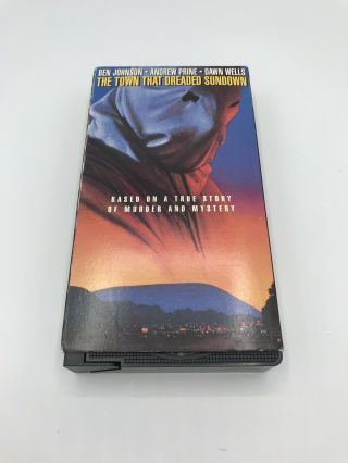The Town That Dreaded Sundown VHS tape Rare Oop Horror Movie 3