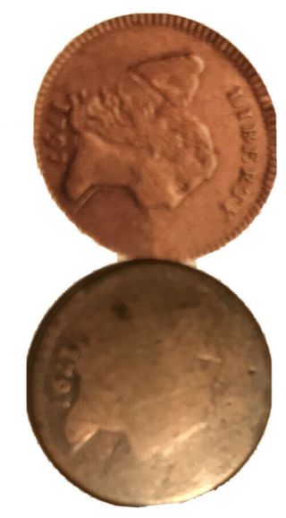1797 Liberty Cap 1/2 Cent Penny - Low Head - Strong Date - Rare Coin