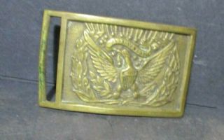 Old Rare Antique Military Union Civil War Eagle Belt Buckle W34 Pz