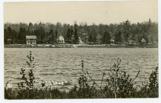 Antique C.  1909 Rppc Cottages On Stony Lake Mi Unposted Michigan Oceana County