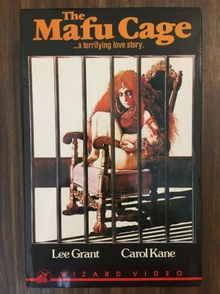 Mafu Cage (1978) - Rare,  Oop Wizard Video Big Box Horror Vhs -