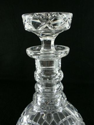 Rare Antique BACCARAT Very heavy Crystal Glass Decanter with Deeply Cut Pattern 2