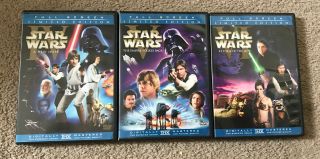 Star Wars Episode Iv V Vi Limited Edition Full Screen Set 4 5 6 Rare Htf Set Dvd