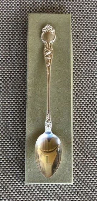 Rw&s R Wallace & Sons Violet 1904 Sterling Silver Tea Spoon 7 " 28g