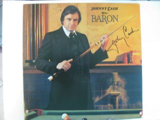 Johnny Cash - Rare Autographed 1981 Album - " The Baron " Lp - Hand Signed