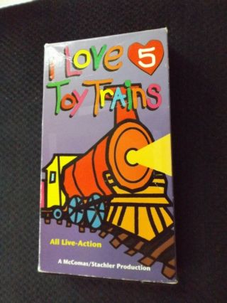 Rare I Love Toy Trains 5 1998 Vhs Tape Locomotive Caboose Railroad