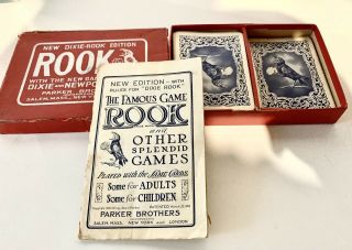 Vintage Parker Brothers 1913 Dixie Rook Edition Card Game Rare Early 1900s