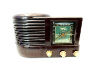 Vintage1930s Rare Blue Dial Zenith Antique Old Bakelite Tube Radio No Cracks