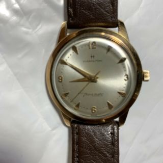 Vintage Mens Rare Hamilton 10k Gold Filled Thin - O - Matic Watch Wristwatch