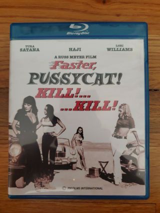 Faster Pussycat Kill Kill Blu Ray Extremely Rare Oop Russ Meyer