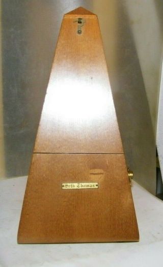 Vintage Metronome De Maelzel Seth Thomas Thomaston,  Conn