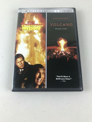 The Towering Inferno/ Volcano (dvd,  2006,  2 - Disc Set) Rare,  Oop