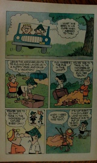 VERY RARE ART FOR ANDY CAPP GIVEAWAY BY REG SMITH FOR U.  S.  PARK SERVICE 2