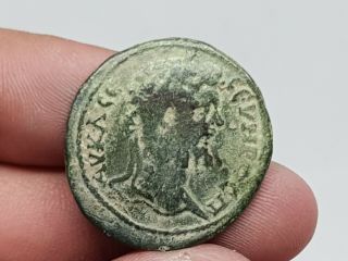 RARE ANCIENT ROMAN BRONZE COIN PROVINCIAL SEPTIMUS SEVERUS 8,  5 GR 29 MM 2