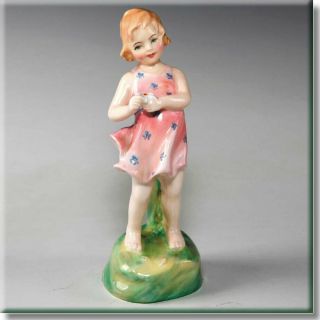 Rare Vintage Royal Doulton Figurine He Loves Me Hn2046 By Leslie Harradine