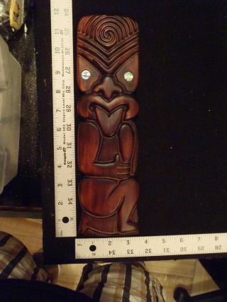 Maori Wood Carving,  Zealand,  God,  Islander,  Tattoo Machine,  Moko,  Vintage,  Antique