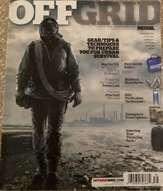 Offgrid Off Grid Rare Summer 2013 Very First Issue.  Survival Preparation