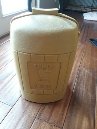 Vintage Coleman Lantern Yellow Clamshell Double Wall Case For 220 228 275