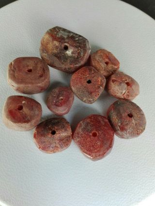 Ancient Amber Incense Antique 10 Beads Rare Unique Natural Beauty 26 Gr