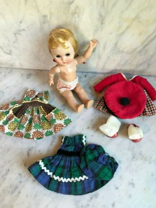 Vintage Vogue Doll With 3 Outfits