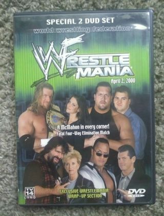 Wwf Wrestlemania 2000 Dvd 16 Rare Oop Wrestling Wwe Wcw Ecw Tna Roh Pwg Njpw Nwa