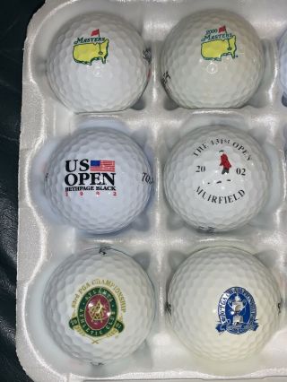 14 Major Championship Golf Tournament Logo Golf Balls PGA Masters US Open RARE 2