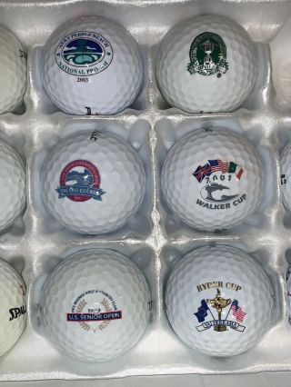 14 Major Championship Golf Tournament Logo Golf Balls PGA Masters US Open RARE 3