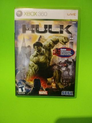 The Incredible Hulk (microsoft Xbox 360) - Gamestop Exclusive - Red Hulk - Rare