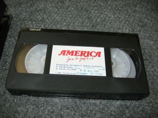 AMERICA You ' re Too Young To Die VHS Video Rare St.  Davids Center Arthur DeMoss 3