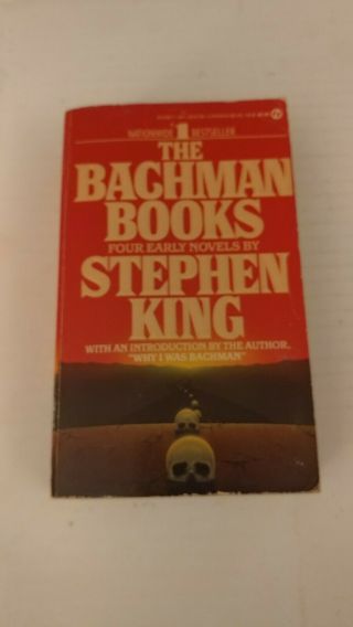 The Bachman Books Stephen King 1986 Paperback Rage Signet Edition Rare