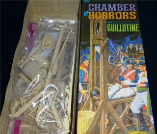 Aurora Chamber Of Horrors Guillotine Long Box 1964 Complete Rare