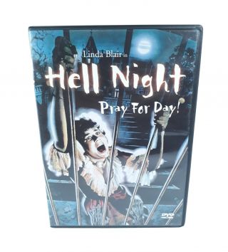Hell Night (dvd,  1999) Rare Oop Horror Linda Blair Anchor Bay Slasher
