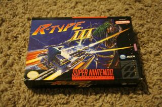 R - Type Iii Rtype 3 Snes Nintendo Box Only Rare L@@k