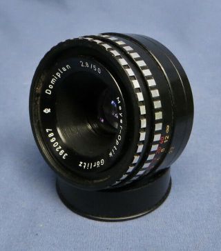 Rare Vintage Meyer - Optik Gorlitz Black 50mm F/2.  8 Screw Mount Vgc