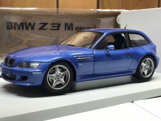 Ut Models 1/18 Bmw Z3 M Coupe Light Metallic Blue Very Rare With Box
