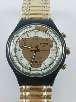 Vintage Swatch Chronograph 22 Jewels Swiss Quartz Watch
