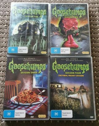 Goosebumps Complete Seasons 1 - 4 Dvd (12 Discs) Region 4 Rare Oop