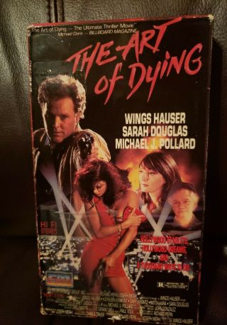 The Art Of Dying Vhs - Rare Horror Action Cult Wings Hauser & Michael J.  Pollard