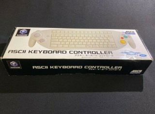 Nintendo Gamecube Ascii Keyboard Controller Rare W/box