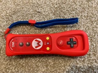 Mario Nintendo Wii Remote Controller - Rare W/ Motion Plus - - Wiiu
